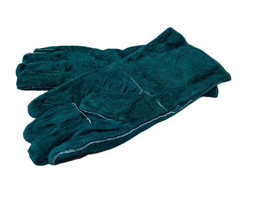 Industrial Green Leather Gloves - KAKSWEAR Online Shop