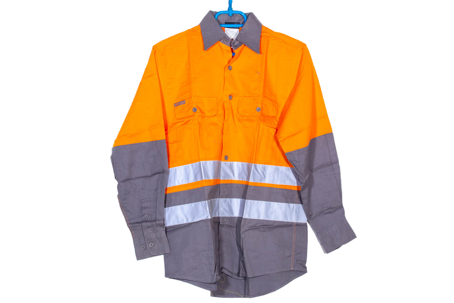 Hi Vis 3M safety Shirt full cotton long sleeve Safety Reflective Shirt Work clothes Uniform For Unisex - KAKSWEAR Online Shop