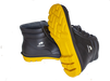 Heavy duty Black Yellow short gumboots-PVC - KAKSWEAR Online Shop